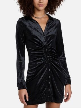 Free People Shayla Velvet Mini Dress